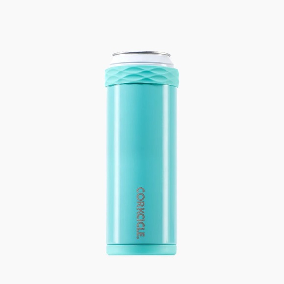 Corkcicle | 8.4oz Gloss Turquoise Slim Artican Cooler - Picture 5 of 5